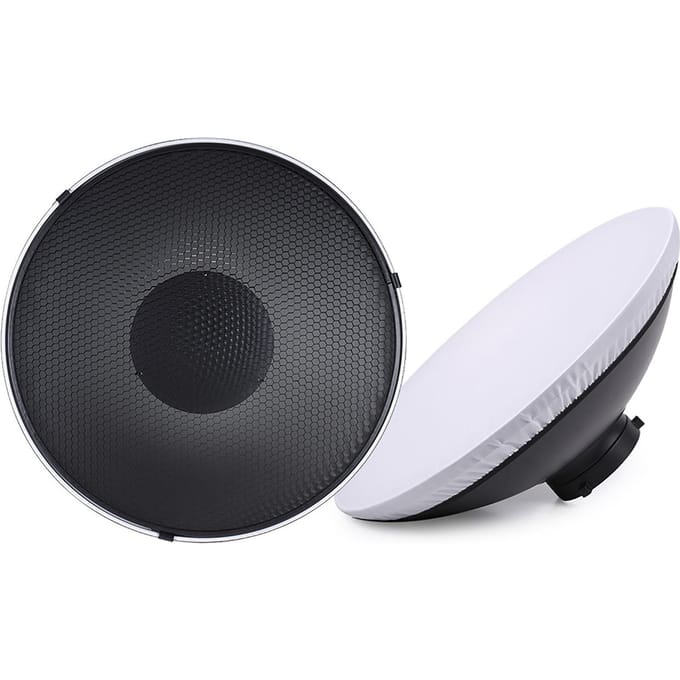 Studiofotografie 41 cm/16 inch Speedlite Stroboscoopverlichting Diffuser Beauty Dish Lampenkap Bowens gray