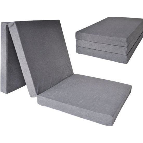 Matelas pliant - Invité - Gris - 195x80x10 cm - Anti-allergique: Non - 1 place gris