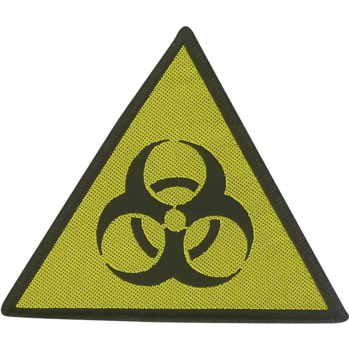 Biohazard Patch - Danger - voor Geen - zwart-geel