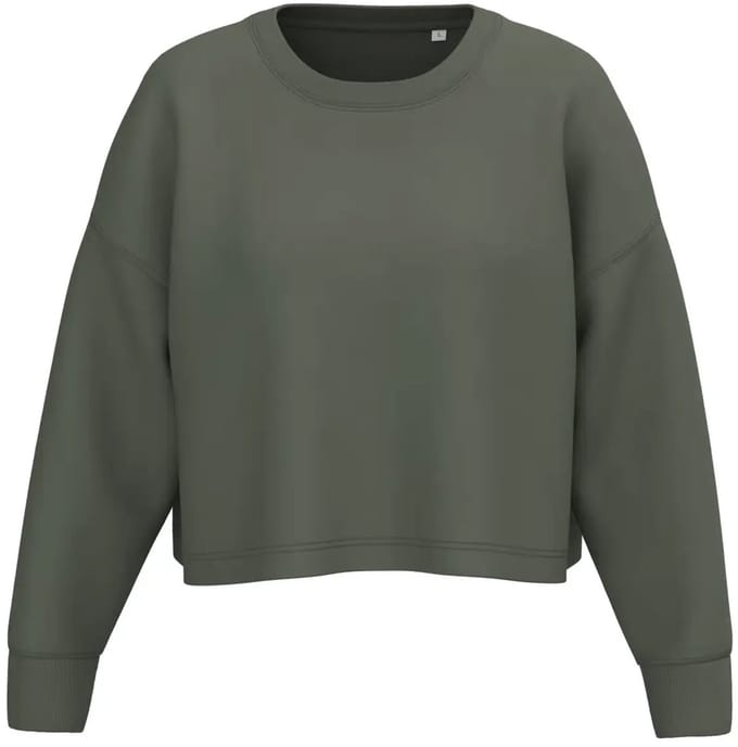 Dames cropped sweatshirt met ronde hals Proact