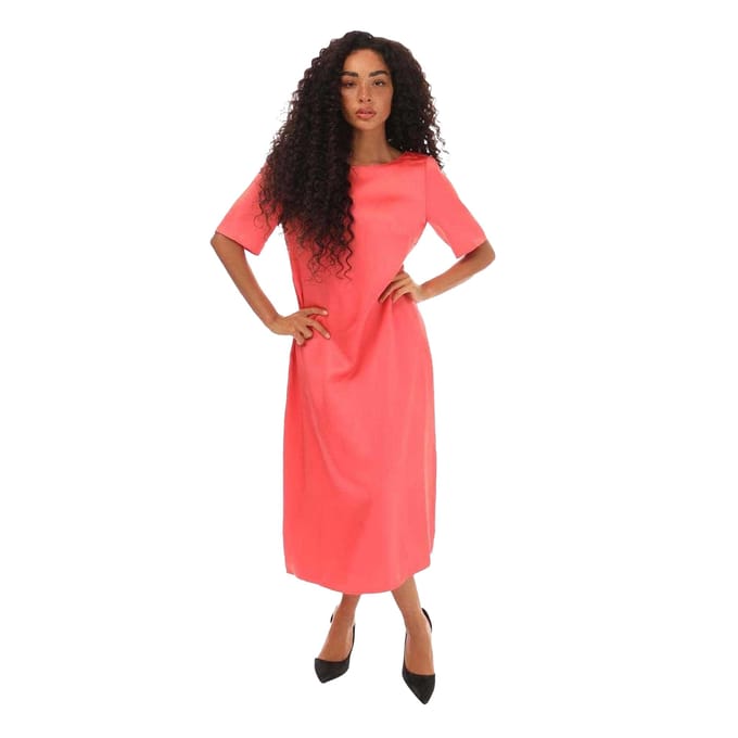 Boss Dibeca midi-jurk voor dames (Roze)