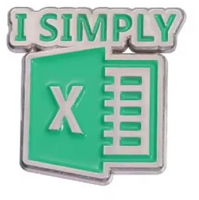 Pin Broche - enamel pin - kledingspeld - Simply excel