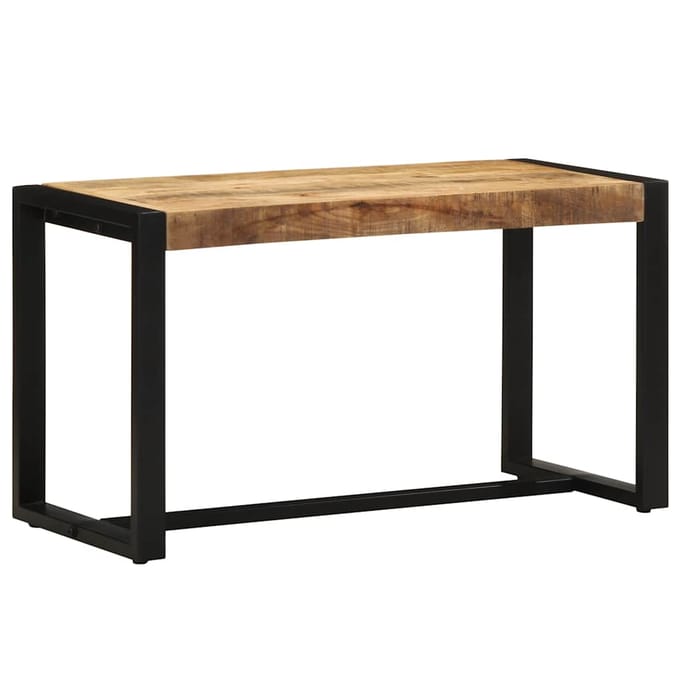 vidaXL - Bank - 80x35x45 - cm - massief - ruw - hout - mango
