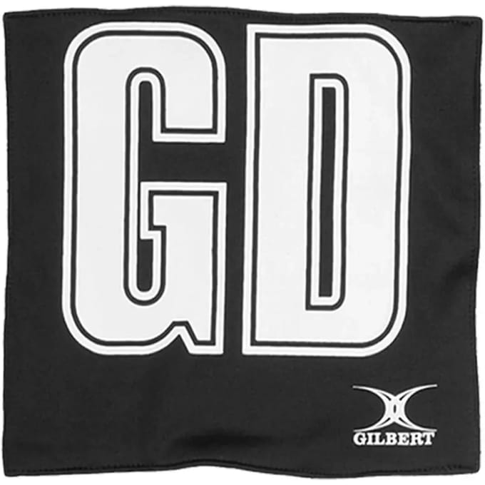 Gilbert Netball Patch Pro Bibs - One Size - Zwart / Wit