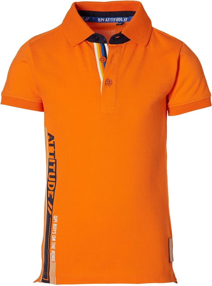 Quapi Polo shortsleeve Fano oranje - maat 92