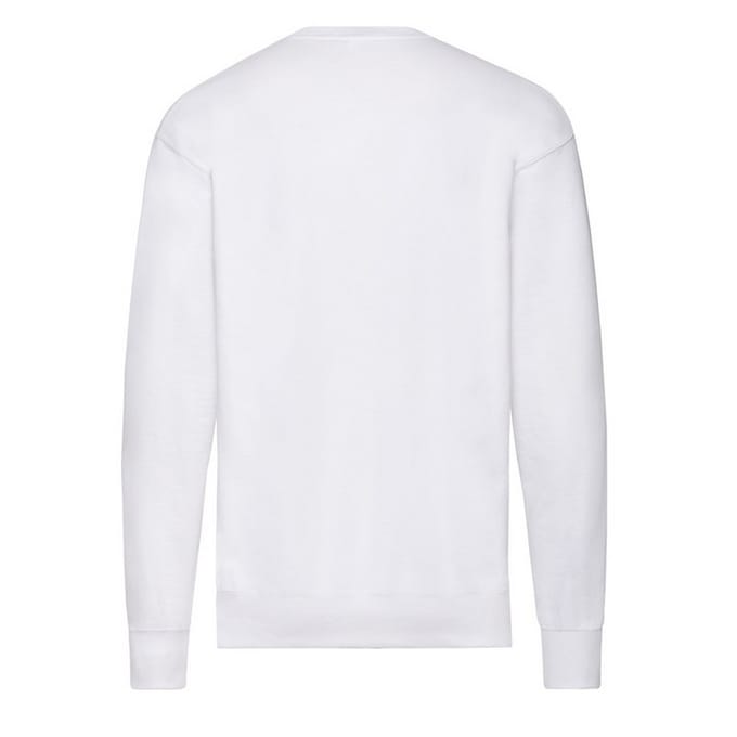 Fruit of the Loom Heren Lichtgewicht Set-In Sweatshirt (Wit)