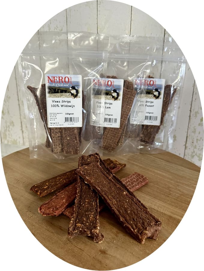 Nero Pure Vleesstrips Eend 500gr