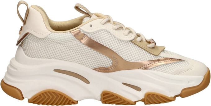 Steve Madden Dames sneaker possession-e coconut milk bronze