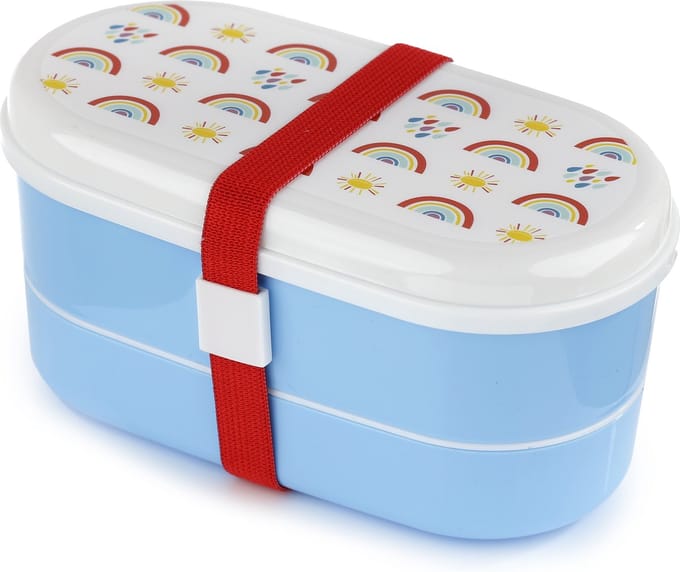Regenboog bento box - Puckator - broodtrommel lunchebox
