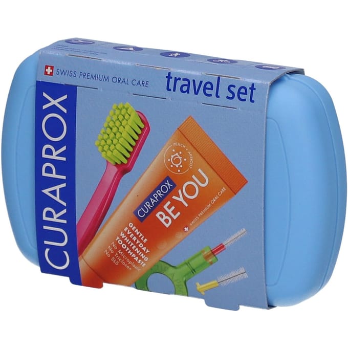 Curaprox Reisset Blauw 1 Combinatieverpakking