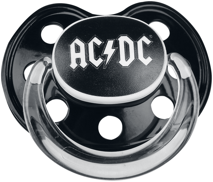 AC/DC Speen - Metal Kids - Logo - voor Kinderen - zwart