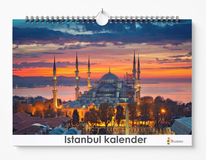 Huurdies - Verjaardagskalender - Istanbul - A4