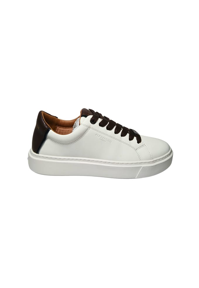 albcldm-9010-wdb Alexander Smith Wit leder voor heren