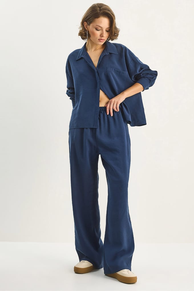 Shirt-Broek Twee-Delige Coördinatie Set