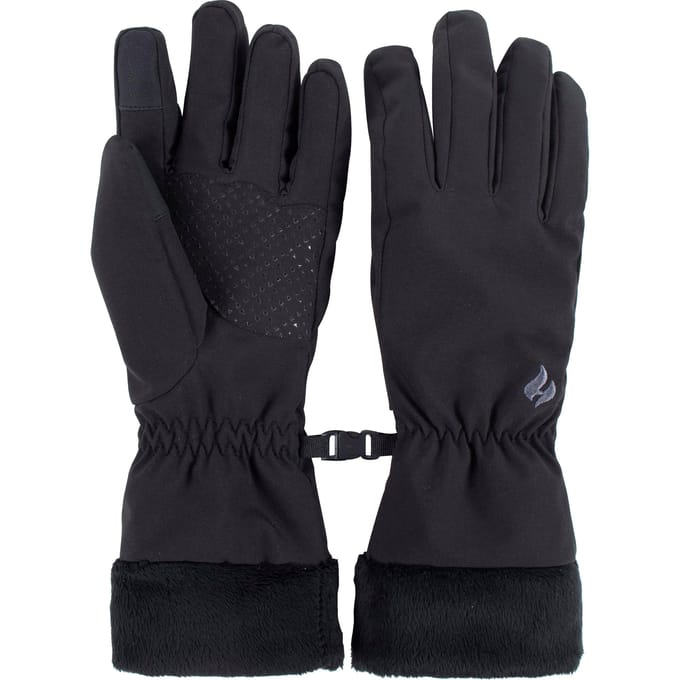 Heat Holders - Soft Shell waterdichte dameshandschoenen - Zwart