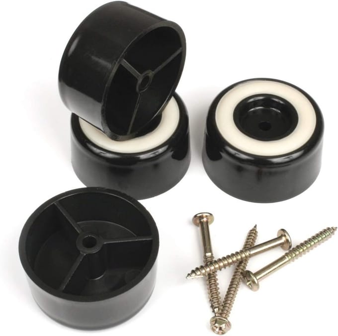 Hoge vloerbeschermende meubelpoten met antislip rubberen grip - set van 4