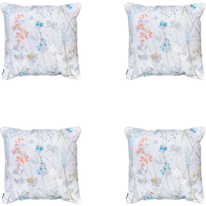 Madison - Sierkussen Donna azure canvas eco+ - Ca. 50x50 cm - Set van 4