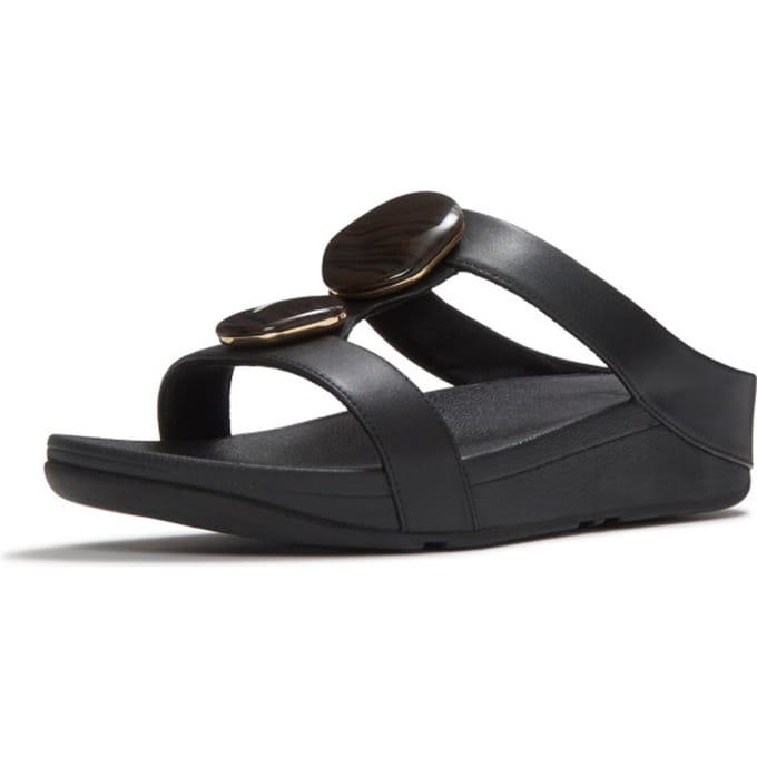 Dames muiltjes FitFlop Fino Marbled-Stone H-Bar