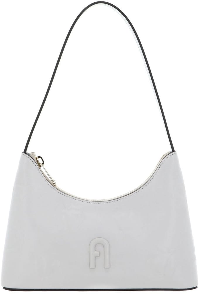 FURLA Leren Schoudertas Avondtas Diamante Mini Shoulder Bag Marshmallow Crème