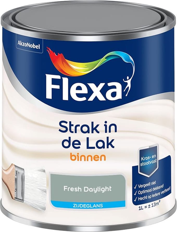 Flexa - Strak In De Lak Binnenlak Zijdeglans - Fresh Daylight - Mengverf - 1 L