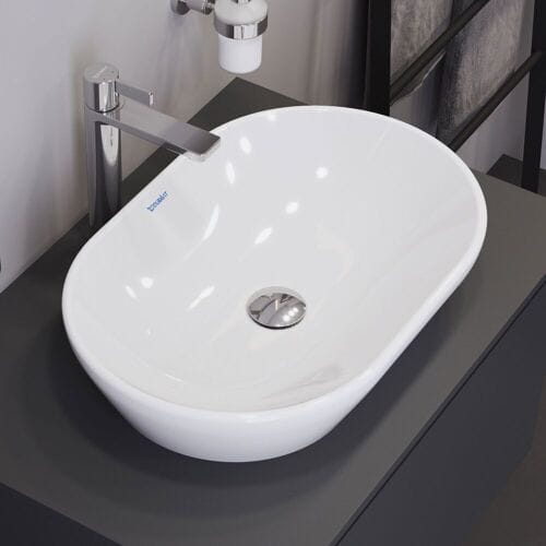 Duravit D-Neo countertop basin oval 60 cm, without tap hole, without overflow 2372600070