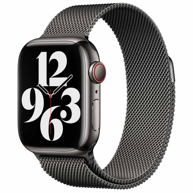 Milanese Loop Band voor de Apple Watch | 44/45/46/49 mm - Graphite