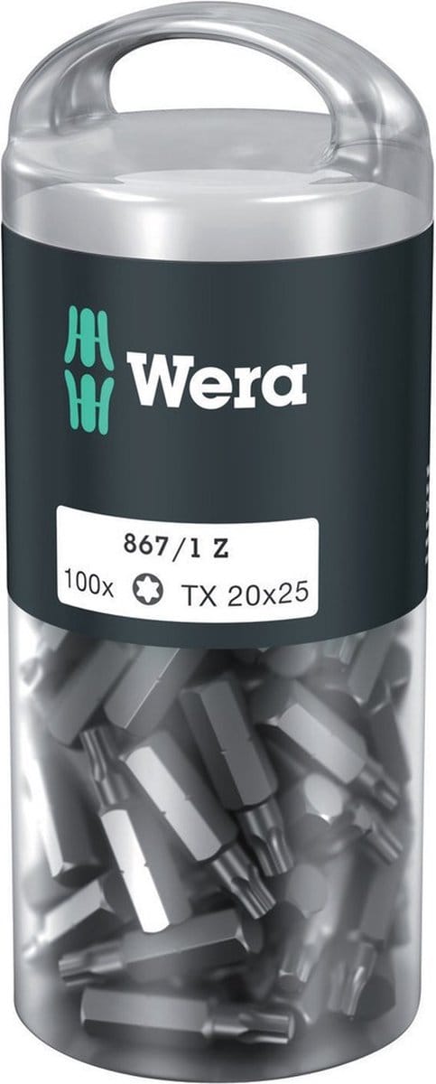 Wera 05072448001 867/1 TORX® Bits DIY 100 TX 20 x 25mm 100 stuks