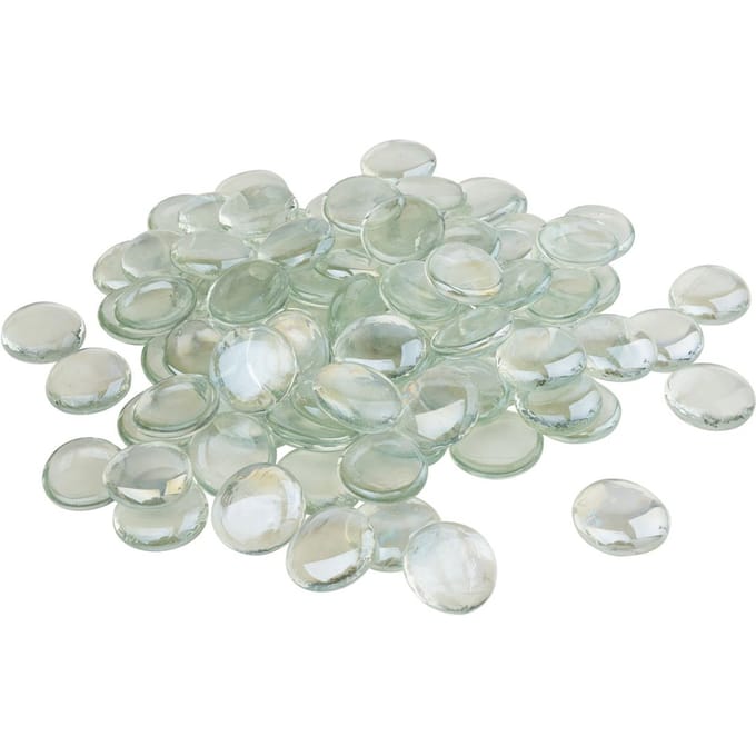 VBS Glazen Dreuzelstenen "Helder", 1 kg - Ø 2,8 cm