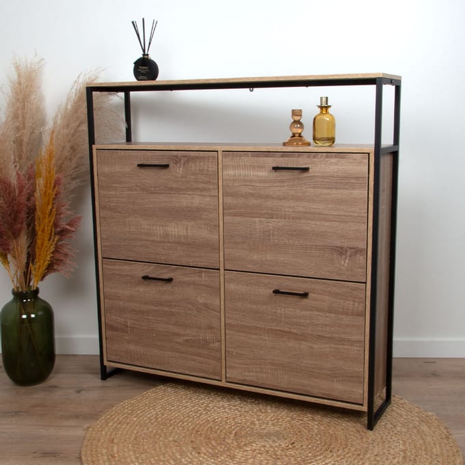 Milton & Oldbrook Schoenenkast Foggia Hout