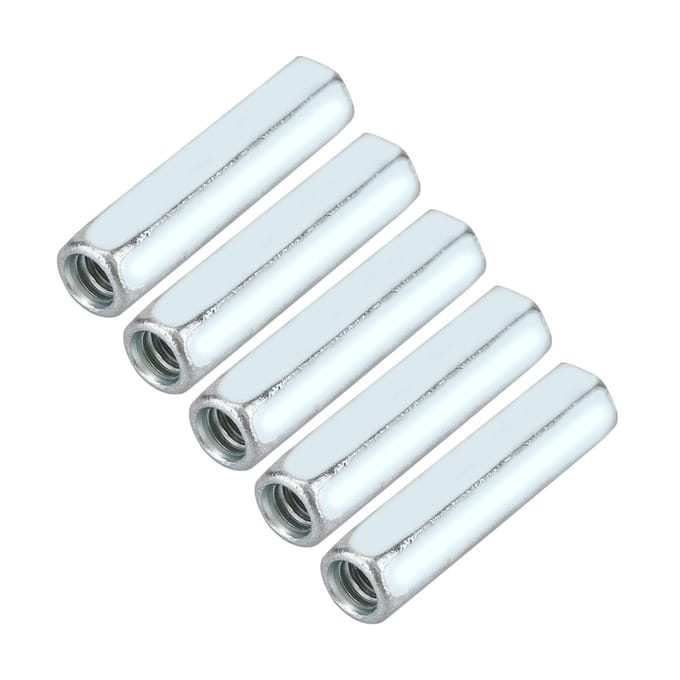 5 stuks M6 * 40 Lange Staafmoer Zeskant Zeskant Hulsmoer Afstandhouder Schroefdraadbevestigingsmiddelen