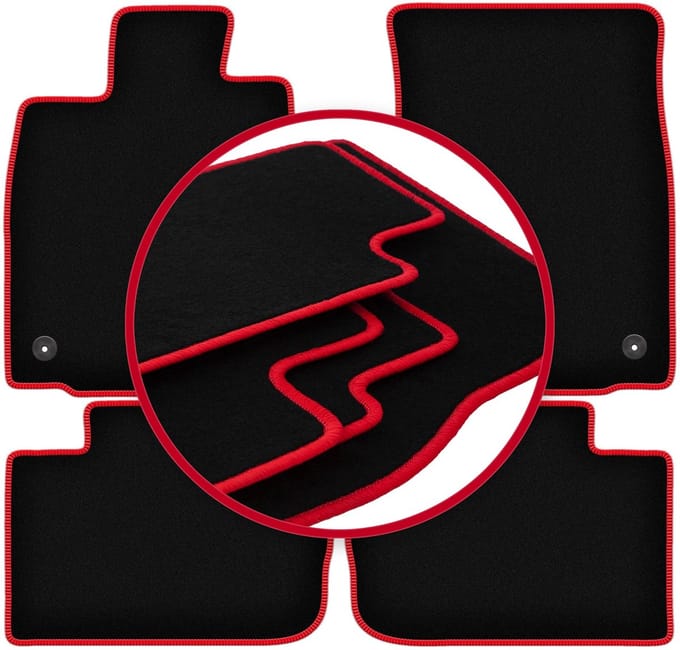 CARLUX-RED automatten voor: Lexus IS III sedan (2013-)