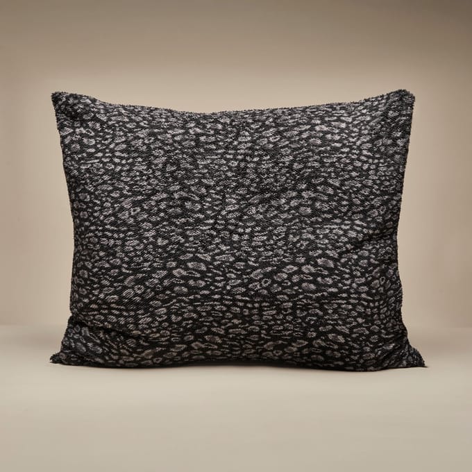 Zelesta Special Teddy Panter Kussensloop Set van 2 - Antraciet 80x80cm
