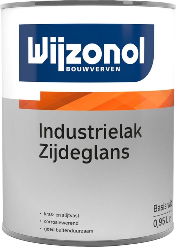 Wijzonol Industrielak Zijdeglans 1 liter Wit