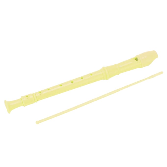 Instrument Flûte à Bec ABS 8 Trous Flûtes Soprano pour Jardins d'enfants Écoles Élémentaires Jaune jaune