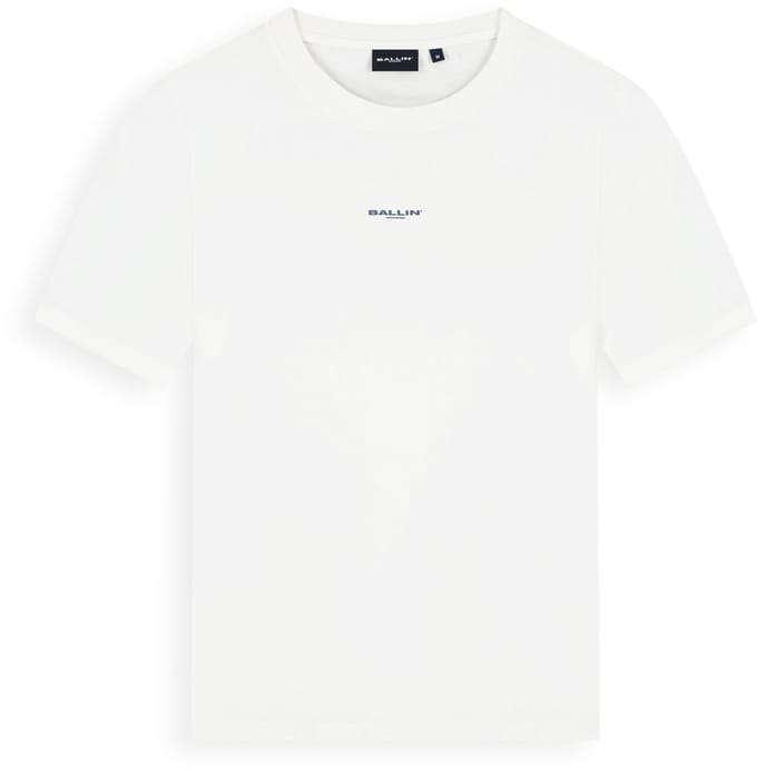 Ballin Amsterdam - Heren Regular fit T-shirts Crewneck SS - Off White - Maat S