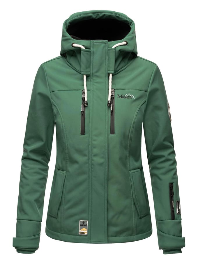 Marikoo dames softshelljas – Kleine Zicke, warm met capuchon & fleecevoering