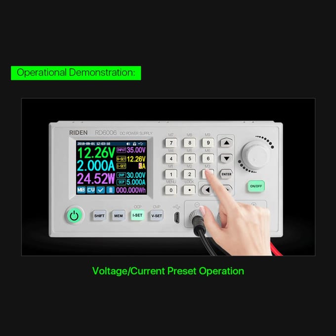 Module d'alimentation abaisseur de tension et de courant DC-DC Boîtier Convertisseur de tension Buck Boîtier Voltmètre 2