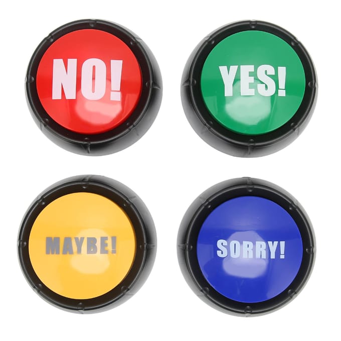 4 Stuks Hond Communicatie Knoppen Multifunctioneel 4 Soorten Geluidseffecten Huisdier Training Buzzer voor red