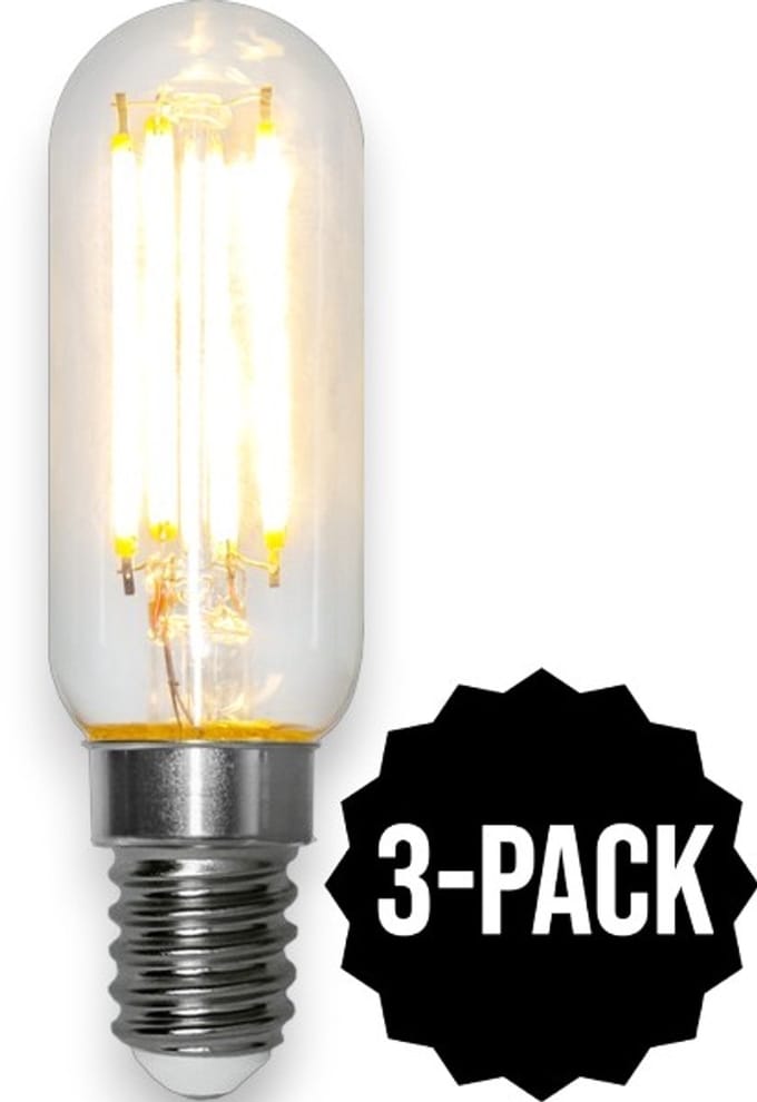 3-Pack | Staaflamp - E14 - 4.9W - Dimbaar - Extra Warm Wit - 2700K - Filament - Helder