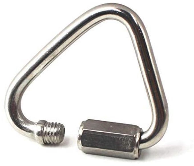 Driehoek Quicklink Chain Connector 304 Roestvrij Staal - Pack van 2