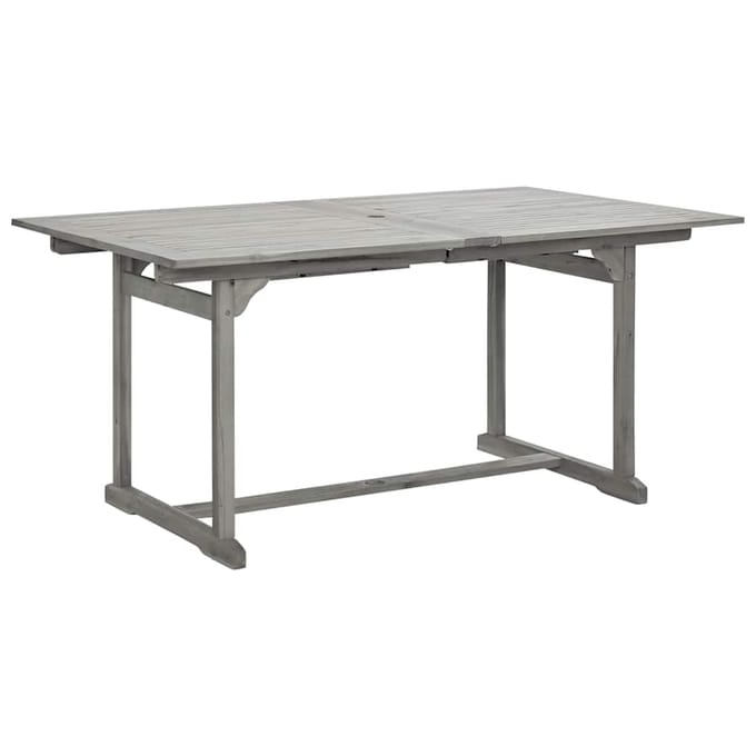 vidaXL - Tuintafel - (160-240)x100x75 - cm - massief - acaciahout
