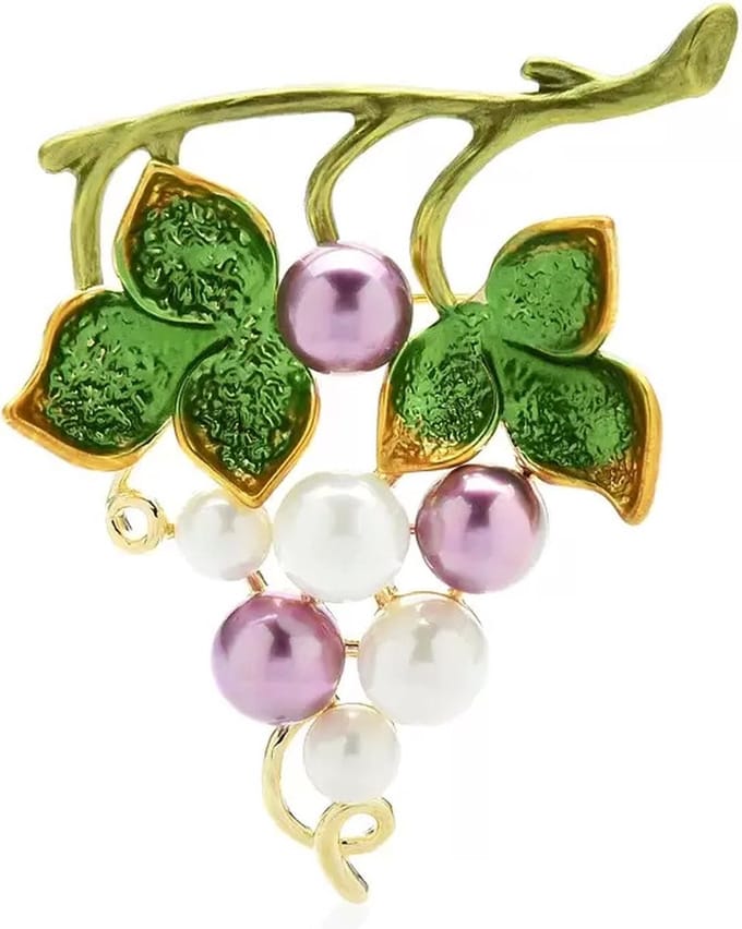 N3 Collecties Emaille Parel Druif Broches Voor Dames Unisex