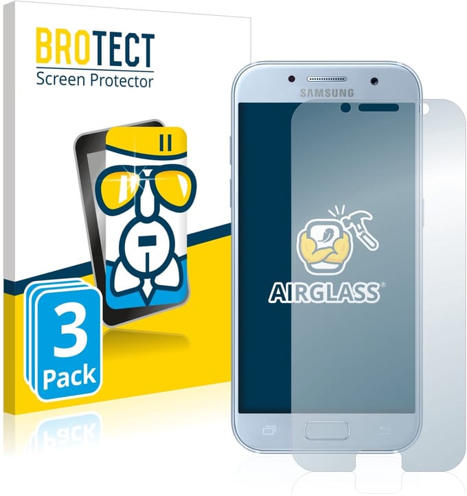 Screenprotector 3 Stuks voor Samsung Galaxy A5 2017 Beschermglas transparant