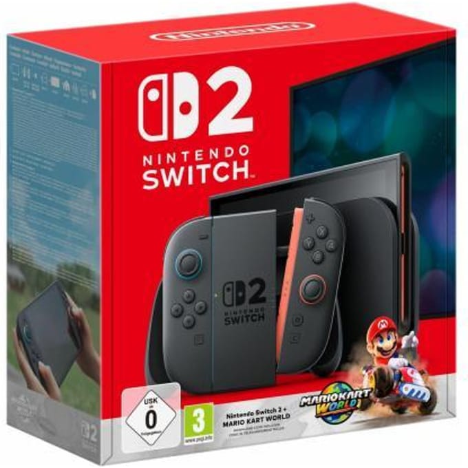 Nintendo Switch 2 Console + Mario Kart World Blauw/Rood Consoles