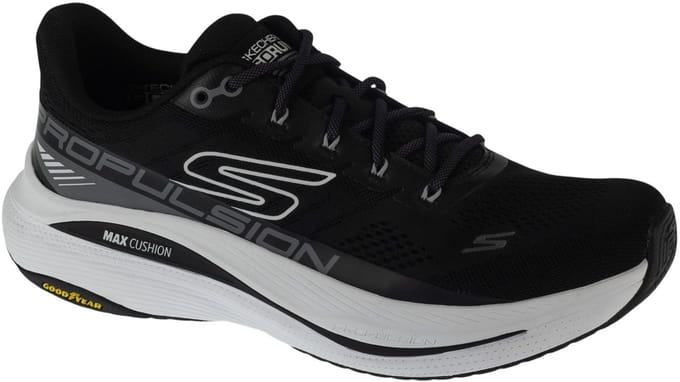 Skechers Max Cushioning Propulsion, Mannen, Zwart, Hardloopschoenen, maat: 39,5