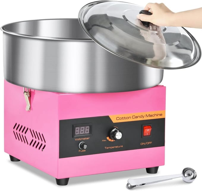 Suikerspinmachine voor kinderverjaardagen en feesten