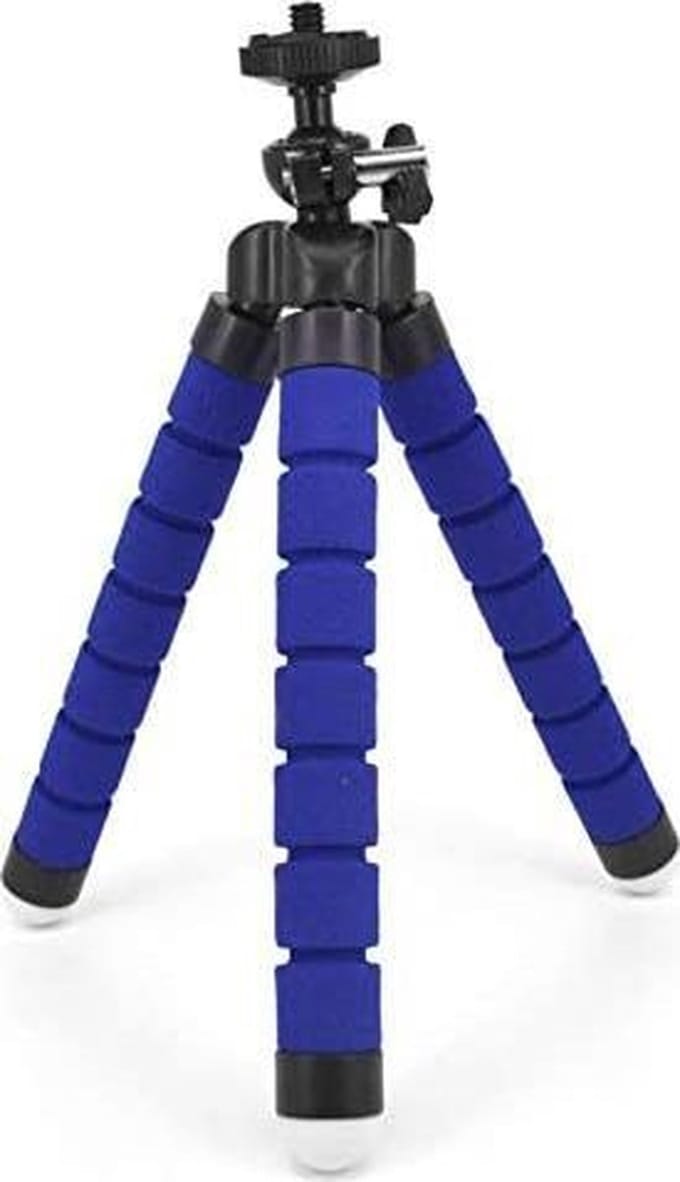 Doodadeals ® Octopus Mini Tripod -Geschikt voor Iphone en Samsung - Mini Statief - Tafelstatief - Tripod Telefoon - Ook Camera & GoPro - Blauw