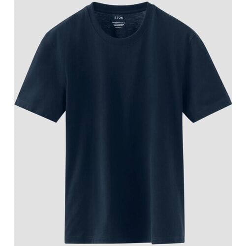 Eton T-Shirt Organic Supima Cotton Uni Single Jersey Navy / male