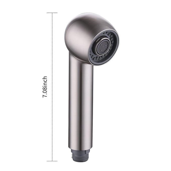 Tête de pulvérisation de robinet, évier 2 fonctions, tête de pulvérisation G1/2, buse de pulvérisation extractible pour tête de pulvérisation de remplacement Polished Type 2 black
