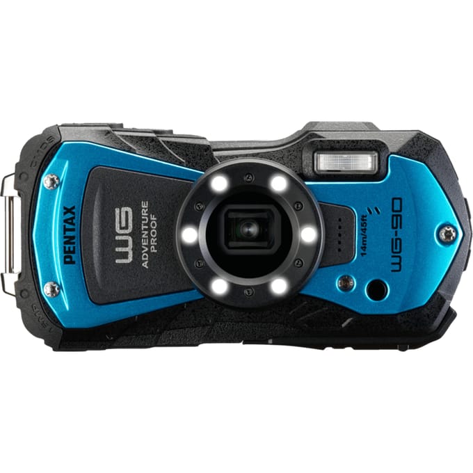 Pentax WG-90 compact camera Blauw
